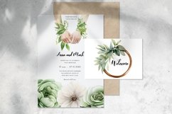 Watercolor Eco-Friendly wedding clipart. Zero waste wedding Product Image 8