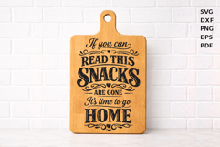 Snacks Are Gone SVG | Funny Kitchen Quote SVG | Pantry Sign Product Image 1