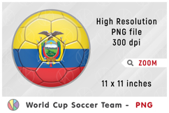 Ecuador National Team Soccer Ball. World Cup 2026 Product Image 1