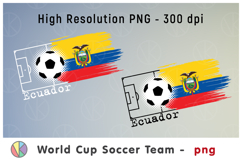 Ecuador National Soccer Team Flag. World Cup 2026 Product Image 1