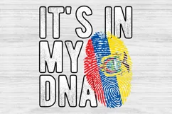 It's in my DNA Ecuador Flag Fingerprint PNG Sublimation Product Image 1