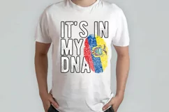 It's in my DNA Ecuador Flag Fingerprint PNG Sublimation Product Image 2