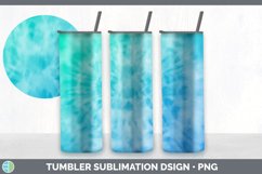 Blue Tie Dye Tumbler Sublimation Design Bundle Product Image 2