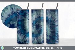 Blue Tie Dye Tumbler Sublimation Design Bundle Product Image 3