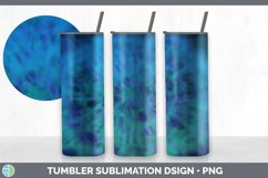 Blue Tie Dye Tumbler Sublimation Design Bundle Product Image 4