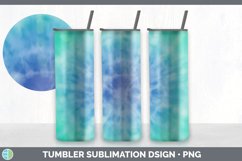 Blue Tie Dye Tumbler Sublimation Design Bundle Product Image 5