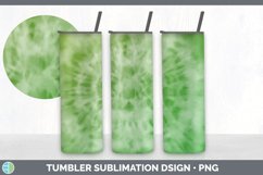 Green Tie Dye Tumbler Sublimation Design Bundle Product Image 2