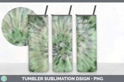 Green Tie Dye Tumbler Sublimation Design Bundle Product Image 6