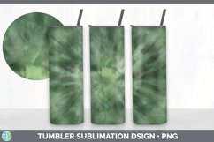 Green Tie Dye Tumbler Sublimation Design Bundle Product Image 7