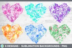 Tie Dye Distressed Heart Clipart Product Image 2