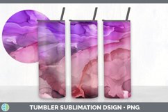 Pink Alcohol Ink Tumbler | Geode Sublimation Bundle Product Image 3