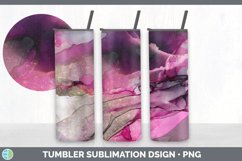 Pink Alcohol Ink Tumbler | Geode Sublimation Bundle Product Image 5