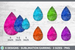 Bright Teardrop Earring | Sublimation Designs Bundle Product Image 3