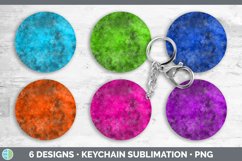 Brightly colored textured designs for keychains in blue, green, pink, orange and purple