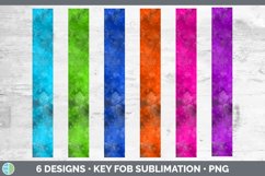 6 key fob sublimation designs - pink, purple, orange, blue, green
