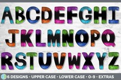 Bright Colors Alpha Doodle | Sublimation Alphabet Set PNG Product Image 2