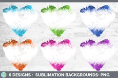 Bright Distressed Heart Clipart Product Image 2