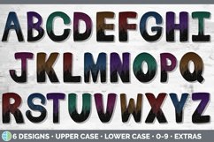 Night Alpha Doodle | Sublimation Alphabet Set PNG Product Image 2