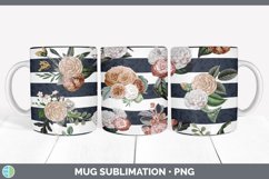 Flowers and Stripes Mug Sublimation Product Image 2