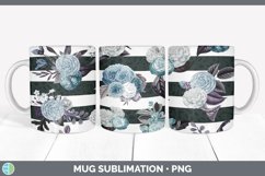 Flowers and Stripes Mug Sublimation Product Image 3