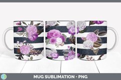 Flowers and Stripes Mug Sublimation Product Image 5
