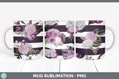 Flowers and Stripes Mug Sublimation Product Image 6