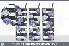 Flowers and Stripes Tumbler Sublimation Design Bundle Product Image 7