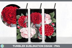Romantic Rose Tumbler Sublimation Design Bundle Product Image 2