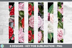 Romantic Rose Key Fob | Wristlet Sublimation Product Image 2