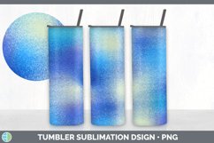 Glitter Blue Tumbler Sublimation Bundle Product Image 5
