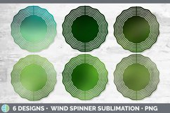 Green Ombre Wind Spinner | Sublimation Designs Bundle Product Image 2