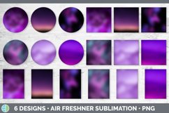 Purple Ombre Air Freshener | Sublimation Designs Bundle Product Image 2