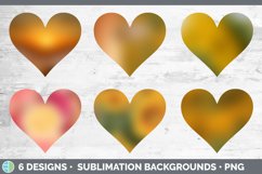 Amber Ombre Hearts Clipart Product Image 2