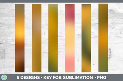 Amber Ombre Key Fob | Wristlet Sublimation Product Image 2
