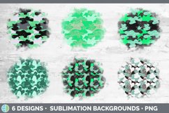 Glitter Green Camo Background | Grunge Sublimation Designs Product Image 2