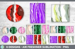 Paint Pour Air Freshener | Sublimation Designs Bundle Product Image 1