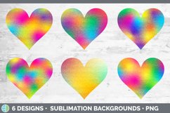 Rainbow Hearts Clipart | Sublimation Designs Product Image 2