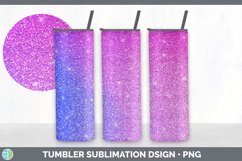 Purple Glitter Tumbler Sublimation Bundle | Ombre Tumbler Product Image 8