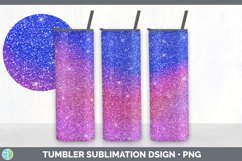 Purple Glitter Tumbler Sublimation Bundle | Ombre Tumbler Product Image 4