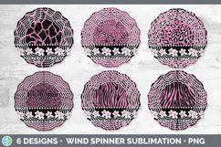 Pink Animal Print Wind Spinner | Sublimation Designs Bundle Product Image 2