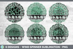 Green Animal Print Wind Spinner | Sublimation Designs Bundle Product Image 2