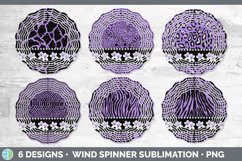 Purple Animal Print Wind Spinner | Sublimation Designs Bundl Product Image 2