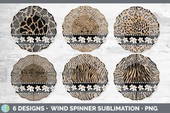 Tan Animal Print Wind Spinner | Sublimation Designs Bundle Product Image 2