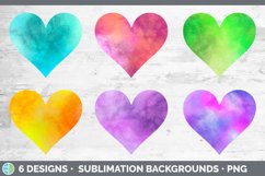 Galaxy Hearts Clipart | Heart Sublimation Product Image 2