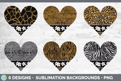 Animal Print Hearts Clipart | Flower Hearts Product Image 2