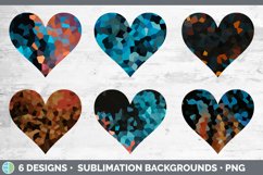 Mosaic Hearts Clipart | Heart Sublimation Product Image 2