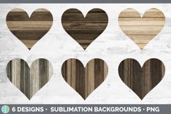 Wood Hearts Clipart | Sublimation Designs Product Image 2