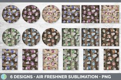 Wood Floral Air Freshener | Sublimation Designs Bundle Product Image 2