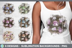 Wood Floral Background | Grunge Sublimation Backgrounds Product Image 1