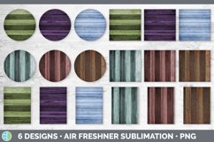 Stained Wood Air Freshener | Sublimation Designs Bundle Product Image 2